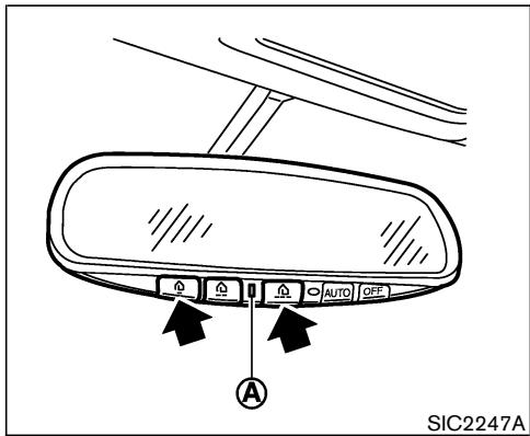 NISSAN 350Z 2005 - PROGRAMMATION DE LA TÉLECOMMANDE HomeLink® - 1