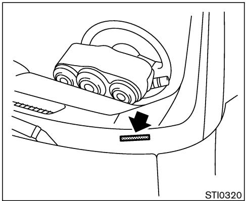 NISSAN 350Z 2006 - IDENTIFICATION DU VÉHICULE - 1