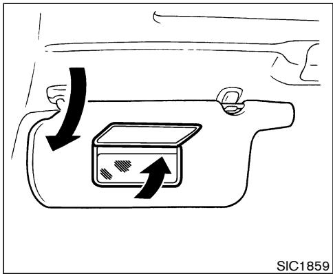NISSAN 350Z 2006 - ÉCLAIRAGE DU MIROIR DE COURTOISIE - 1