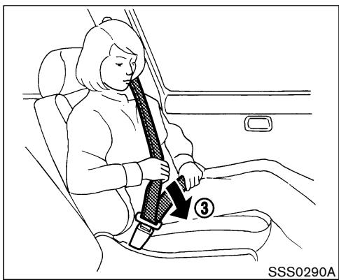 NISSAN 350Z 2006 - Bouclage des ceintures de sécurité - 1