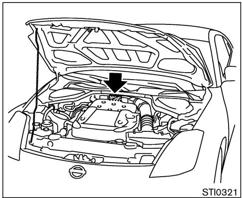 NISSAN 350Z 2006 - PLAQUE PORTANT LE NUMERO D'IDENTIFICATION DU VEHICULE (VIN) - 1