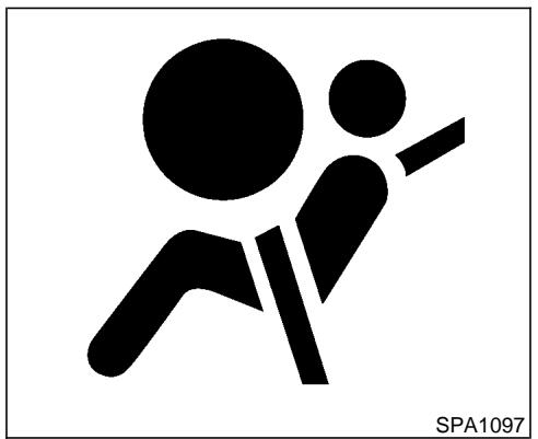 NISSAN MAXIMA 2002 - ÉTIQUETTES D'AVERTISSEMENT CONCERNANT LES COUSSINS GONFLABLES D'APPOINT - 1