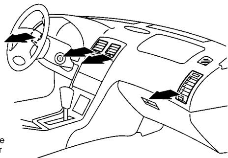 NISSAN MAXIMA 2002 - DIAGRAMMES DU DÉBIT D'AIR - 11