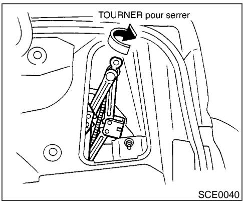 NISSAN MAXIMA 2002 - Montage de la roue de secours - 1