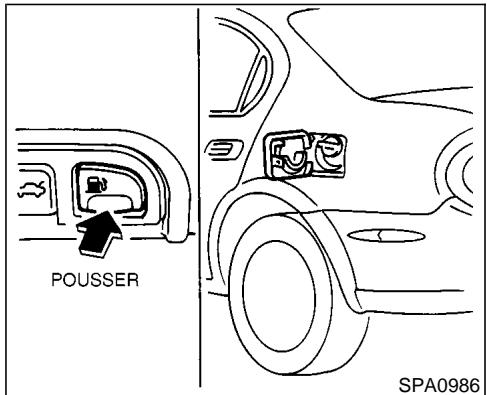 NISSAN MAXIMA 2002 - TRAPPE DU RÉSERVOIR DE CARBURANT - 1