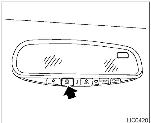 NISSAN MAXIMA 2005 - PROGRAMMATION DE LA TÉLECOMMANDE UNIVERSELLE HOMELINK® - 1