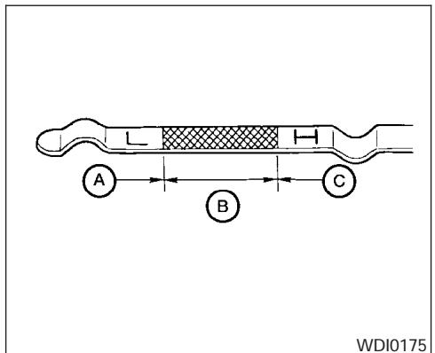 NISSAN MAXIMA 2005 - VÉRIFICATION DU NIVEAU D'HUILE MOTEUR - 1