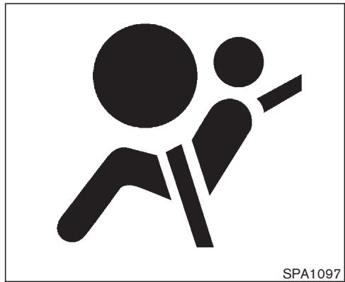 NISSAN MURANO 2004 - ÉTIQUETTES D'AVERTISSEMENT CONCERNANT LES COUSSINS GONFLABLES D'APPOINT - 1