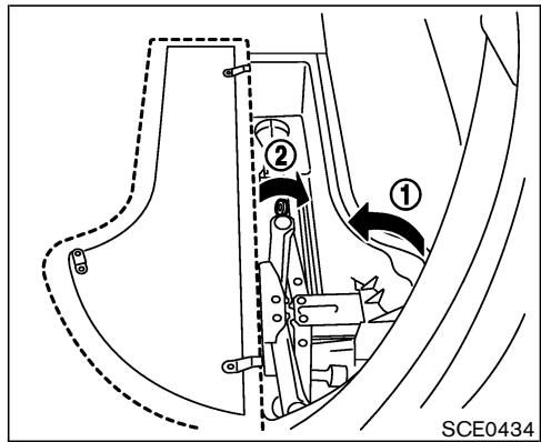 NISSAN MURANO 2004 - Roue de secours et outils - 1