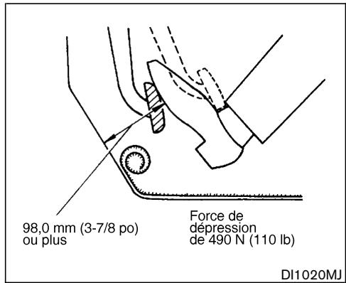 NISSAN MURANO 2004 - VÉRIFICATION DU FREIN DE STATIONNEMENT - 1