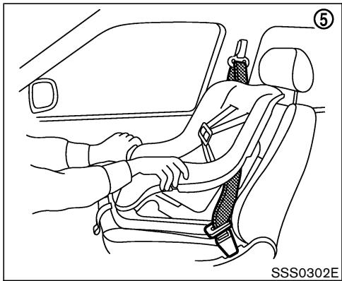 NISSAN MURANO 2006 - l'installer sur le siège du passager avant. - 4
