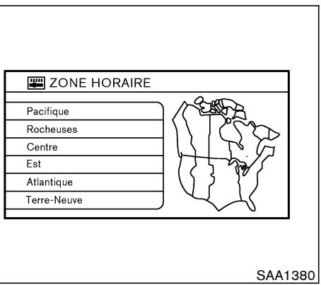 NISSAN MURANO 2006 - Réglage de l'heure sur le GPS - 1