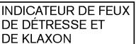 NISSAN MURANO 2006 - Sélection du mode de feux de détresse et klaxon - 3
