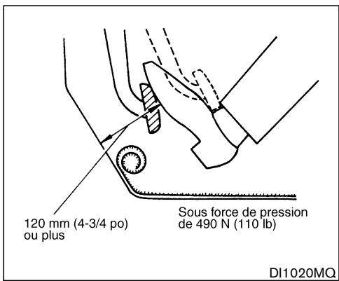 NISSAN MURANO 2006 - VÉRIFICATION DU FREIN DE STATIONNEMENT - 1