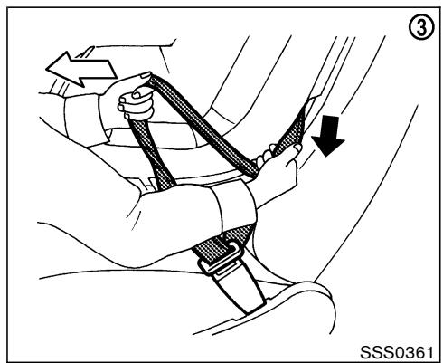 NISSAN MURANO 2006 - l'installer sur le siège du passager avant. - 2