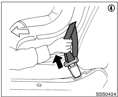 NISSAN MURANO 2006 - l'installer sur le siège du passager avant. - 3
