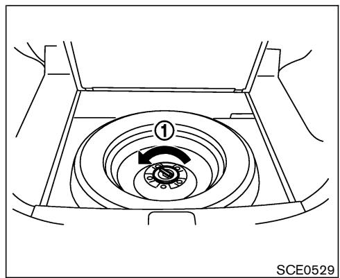 NISSAN MURANO 2006 - Roue de secours et outils - 1