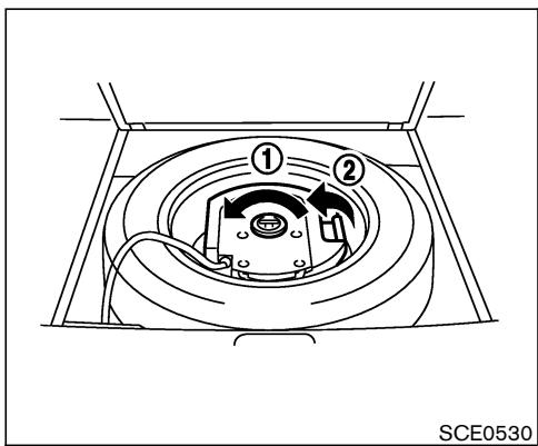 NISSAN MURANO 2006 - Roue de secours et outils - 2