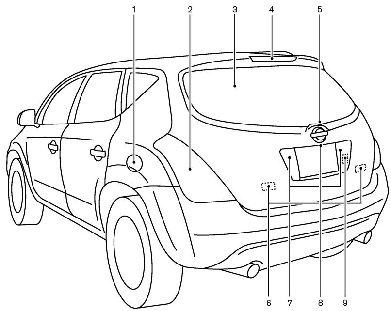 NISSAN MURANO 2006 - EXTÉRIEUR ARRIÈRE - 1