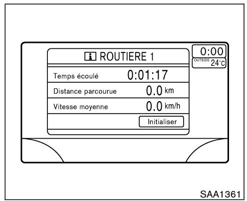 NISSAN MURANO 2006 - COMMENT UTILISER LE BOUTON D'AFFICHAGE PRÉCÉDENT «BACK» - 1