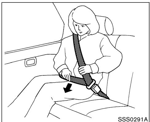 NISSAN MURANO 2006 - Bouclage des ceintures de sécurité - 3