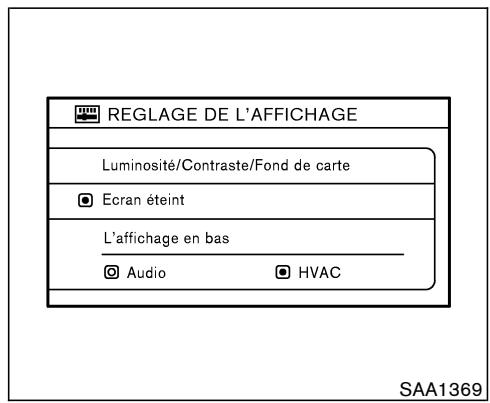 NISSAN MURANO 2006 - COMMENT UTILISER LE BOUTON «SETTING» - 1