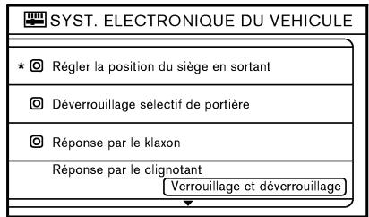 NISSAN MURANO 2007 - Réglage de l'affichage des commandes audio et ou HVAC : - 1
