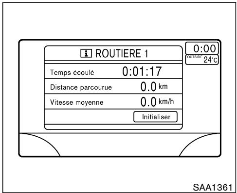 NISSAN MURANO 2007 - COMMENT UTILISER LE BOUTON «TRIP» - 1