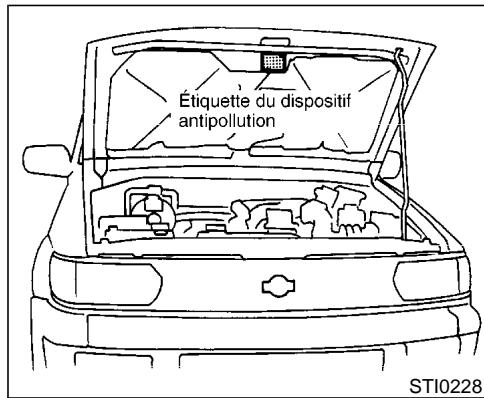 NISSAN PATHFINDER 2002 - ÉTIQUETTE D'HOMOLOGATION - 1