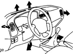 NISSAN PATHFINDER 2002 - DIAGRAMMES DU DÉBIT D'AIR - 4