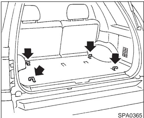 NISSAN PATHFINDER 2002 - FIXATION DE LA CHARGE - 1
