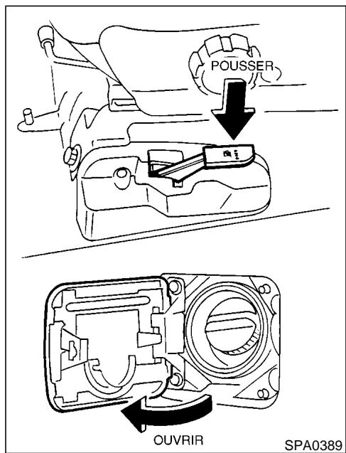 NISSAN PATHFINDER 2002 - TRAPPE DU RÉSERVOIR DE CARBURANT - 1