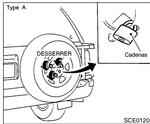 NISSAN PATHFINDER 2002 - Roue de secours et outils - 1