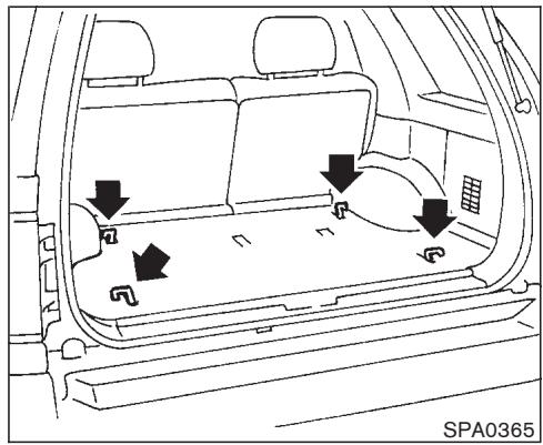 NISSAN PATHFINDER 2004 - FIXATION DE LA CHARGE - 1