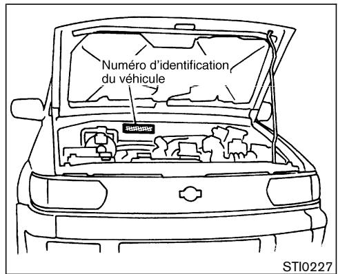 NISSAN PATHFINDER 2004 - IDENTIFICATION DU VÉHICULE - 2