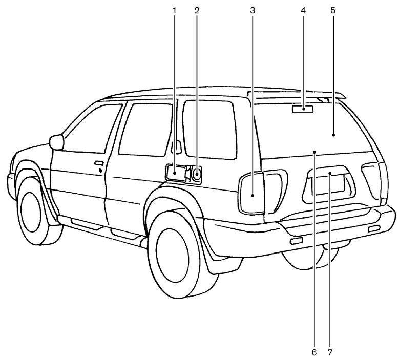 NISSAN PATHFINDER 2004 - ARRIÈRE EXTÉRIEUR - 1