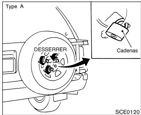 NISSAN PATHFINDER 2004 - Roue de secours et outils - 1
