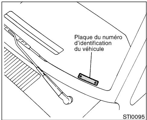 NISSAN PATHFINDER 2004 - IDENTIFICATION DU VÉHICULE - 1