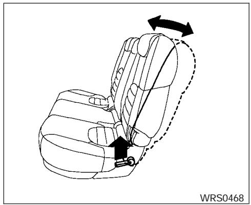NISSAN PATHFINDER 2005 - Inclinaison du dossier - 3