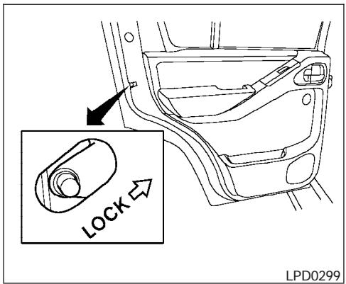 NISSAN PATHFINDER 2005 - Protection de verrouillage - 1