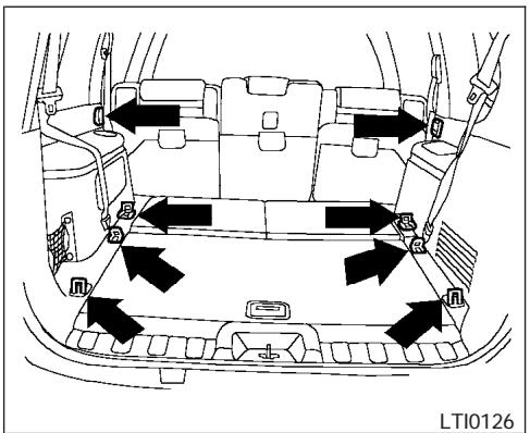 NISSAN PATHFINDER 2005 - ARRIMAGE DE LA CHARGE - 1