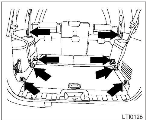 NISSAN PATHFINDER 2006 - ARRIMAGE DE LA CHARGE - 1