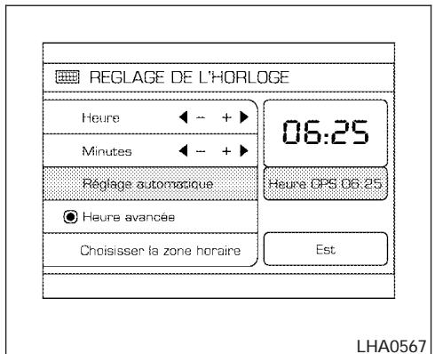 NISSAN PATHFINDER 2006 - Réglage de l'heure avancée : - 1