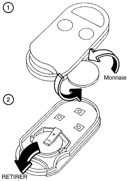 NISSAN QUEST 2001 - REEMPLACEMENT DE LA PILE DE LA TELECOMMANDE MULTIPLE - 1