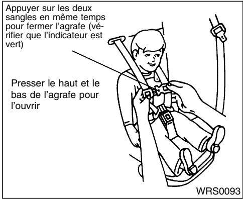 NISSAN QUEST 2001 - Comment attacher I'enfant - 6