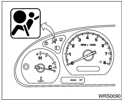 NISSAN QUEST 2001 - ÉTIQUETTES D'AVERTISSEMENT CONCERNANT LESCOUSSINS GONFLABLES D'APPOINT - 1