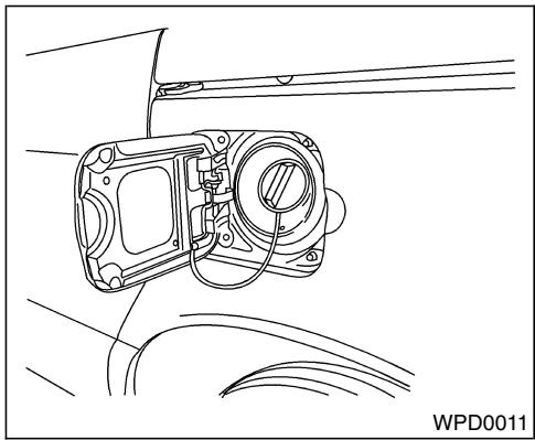 NISSAN QUEST 2001 - TRAPPE DU RÉSERVOIR DE CARBURANT - 1