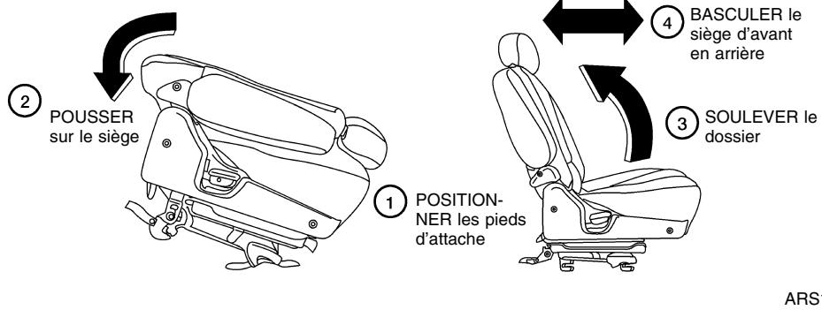 NISSAN QUEST 2001 - Déposse du siège baquet de la deuxième rangée, côte conducteur - 5