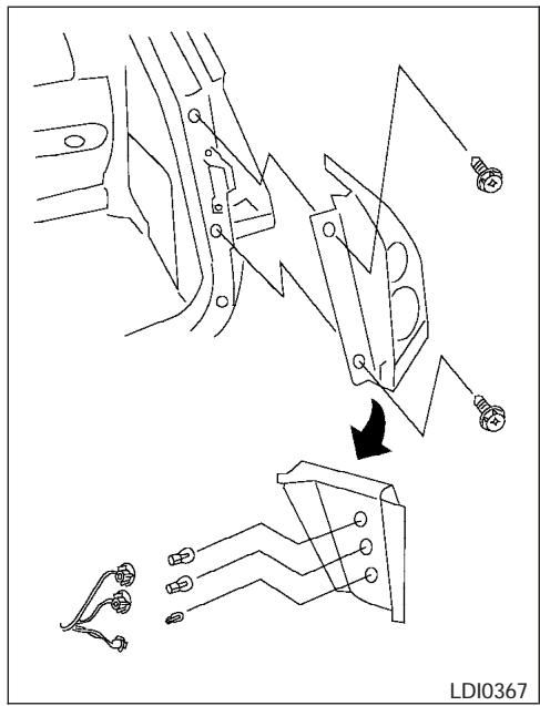 NISSAN QUEST 2004 - Eclairage d'aire de chargement - 1