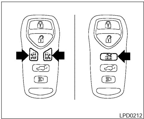 NISSAN QUEST 2004 - Les glaces des portières ne peuvent pas etre fermées en utilisant la télécommande. - 1